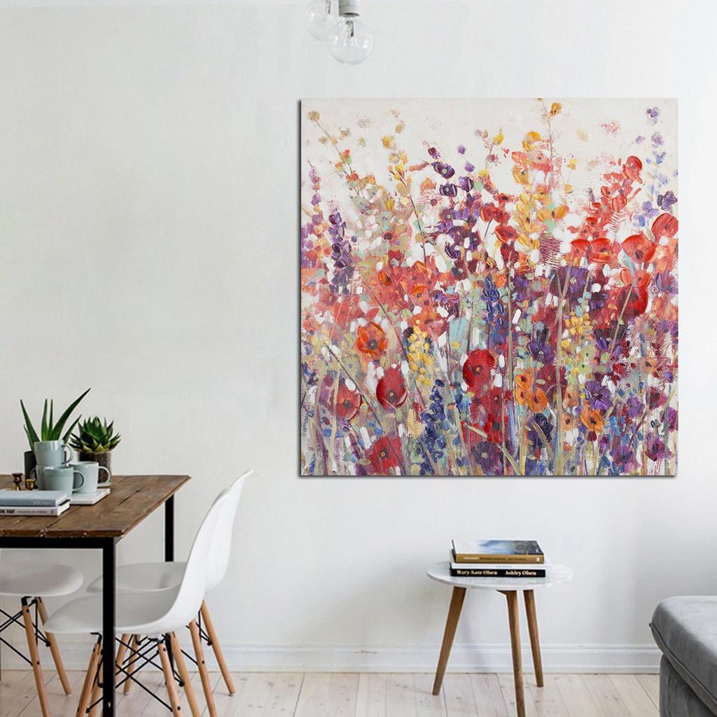 Self-adhesive Abstract Plant Flower Decorative Wall Sticker for Home Decor