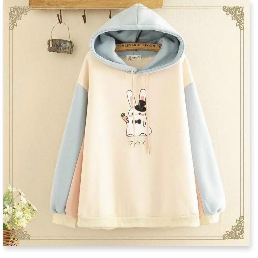 ÁO HOODIES NỮ HỌA TIẾT XINH XẮN MÀU SẮC TƯƠI MÁT FROM TO Y HÌNH THỜI TRANG