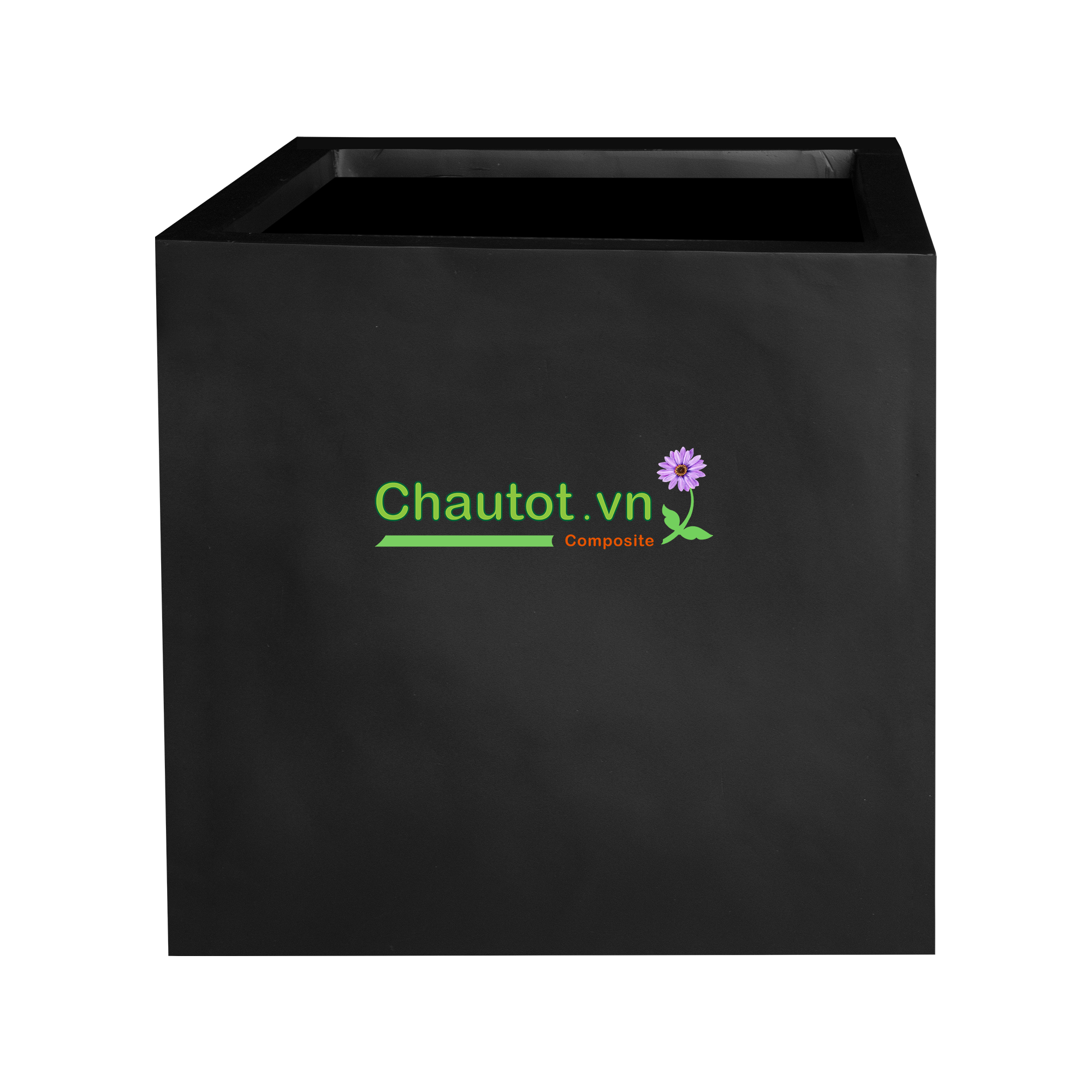 Chậu Composite vuông 50x50x50cm |MÀU ĐEN | CT2011-BAOBINH