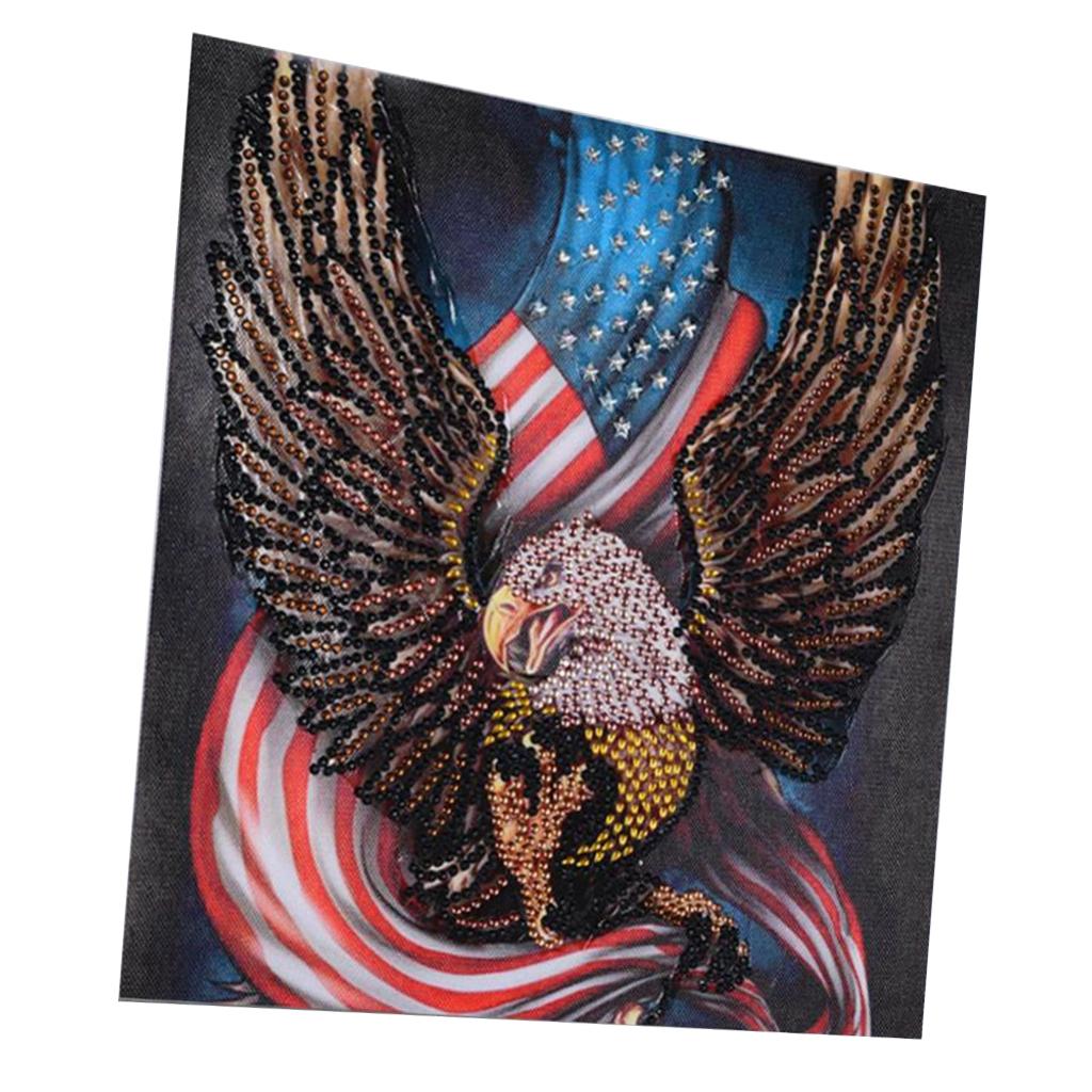 DIY 5D Eagle Diamond Painting Embroidery Special Shaped Home Decor 30x30cm