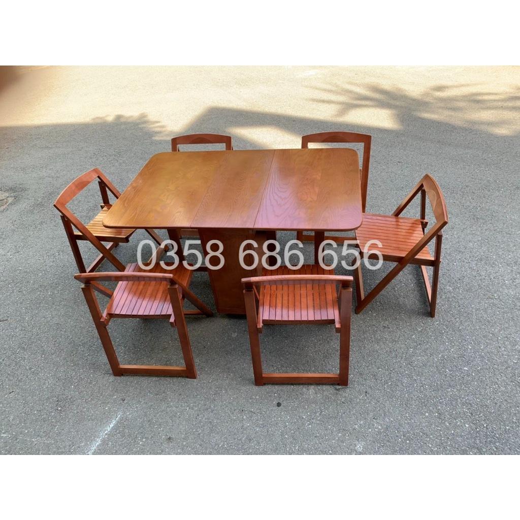 BÀN ĂN THÔNG MINH GỖ SỒI TỰ NHIÊN