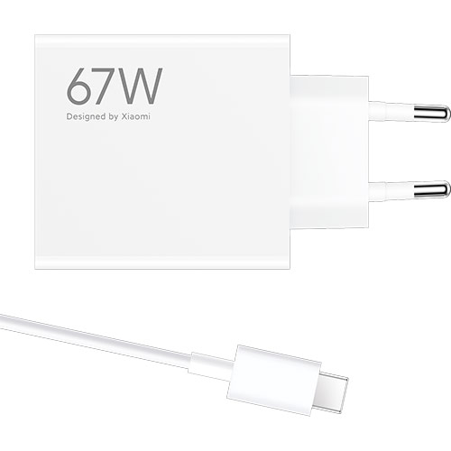 Combo cốc sạc Xiaomi HyperCharge 1USB 67W + Cáp USB-A to Type-C BHR9465EU MDY-12-EH - Hàng chính hãng