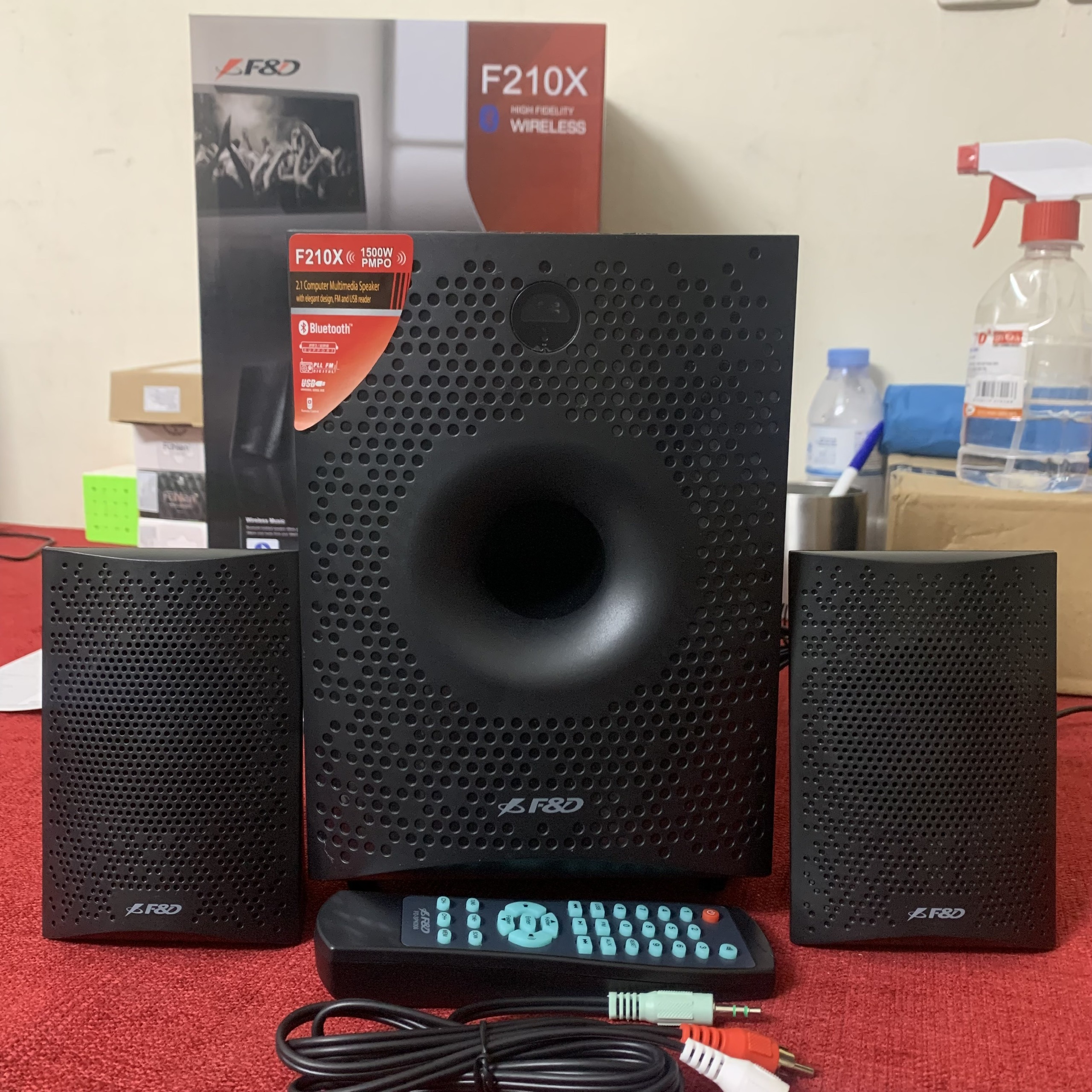 Loa máy vi tính Bluetooth 4.0 Fenda F210X, Bass cực ấm 15W có cổng USB, Radio- Hàng chính hãng