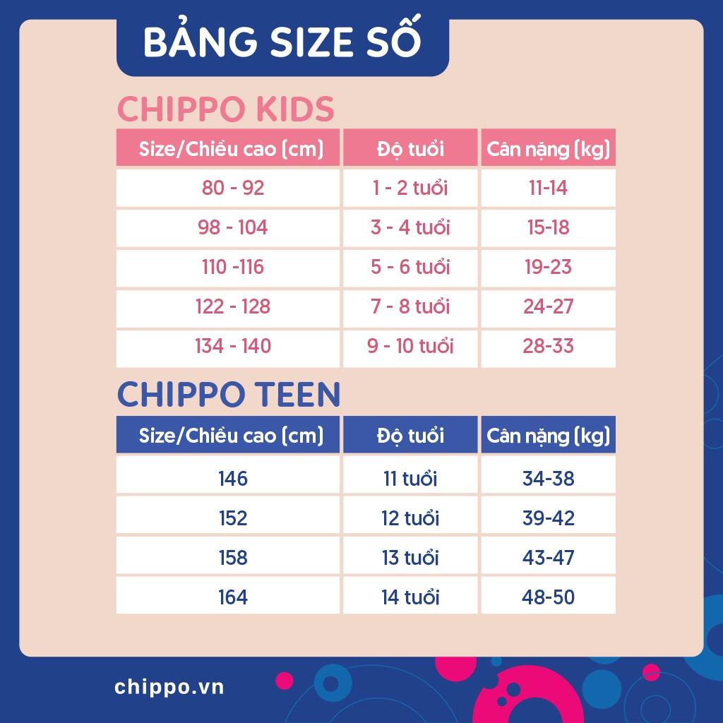 Áo Tshirt đính nơ Chippo chất liệu 100% Cotton áo phông cho bé gái từ 6 đến 10 Tuổi (22-33Kg)