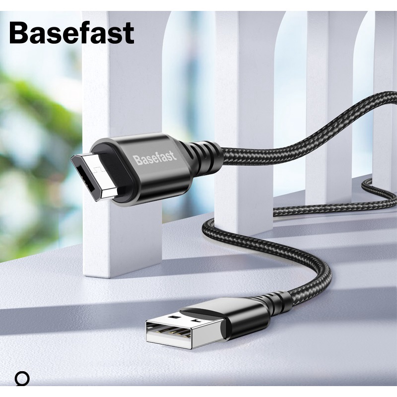 Dây sạc Micro USB cao cấp Basefast máy android - Cáp bọc dù siêu bền sạc nhanh cho Samsung , xiaomi CS14M - Hàng Chính Hãng