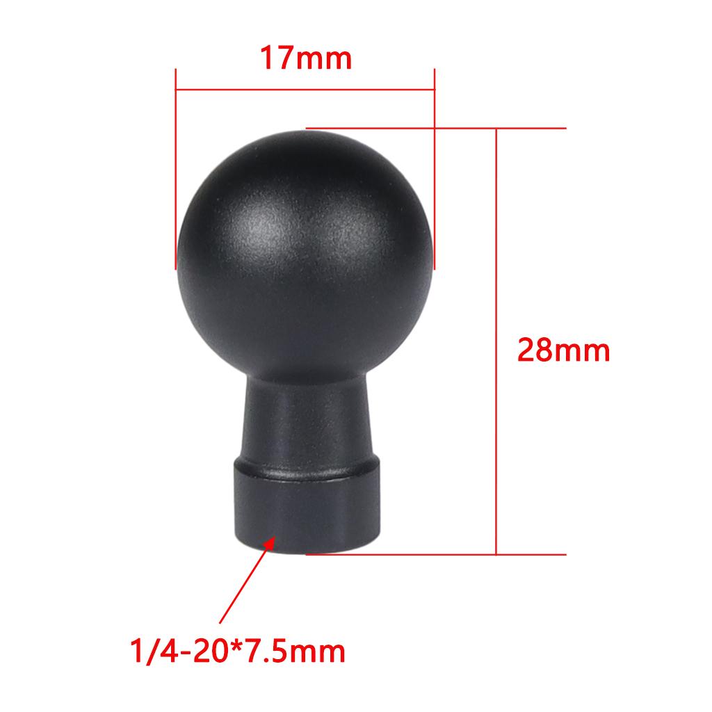 Feichao 13/15/17/20/25 mm Ball Head Mount 1/4 Bộ điều hợp vít cho GOPRO/INSTA360 Điện thoại máy ảnh hành động