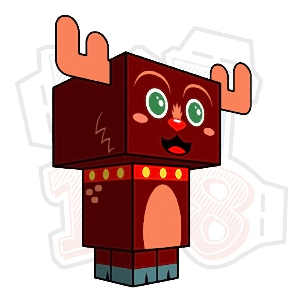 Mô hình giấy Giáng Sinh Noel Reindeer (Christmas Clone)