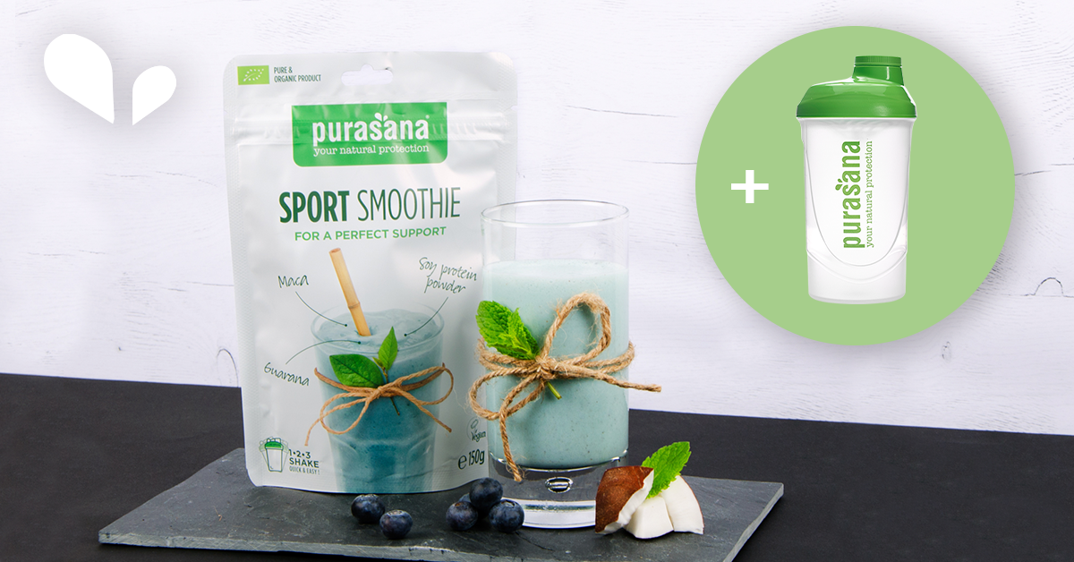 Bột sinh tố Sport Smoothie hữu cơ Purasana 150g