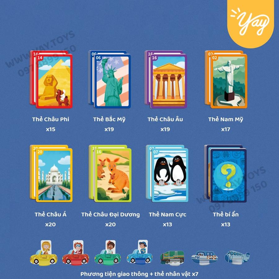 Bộ Boardgame Du Lịch Vòng Quanh Thế Giới Travel Around - TOI