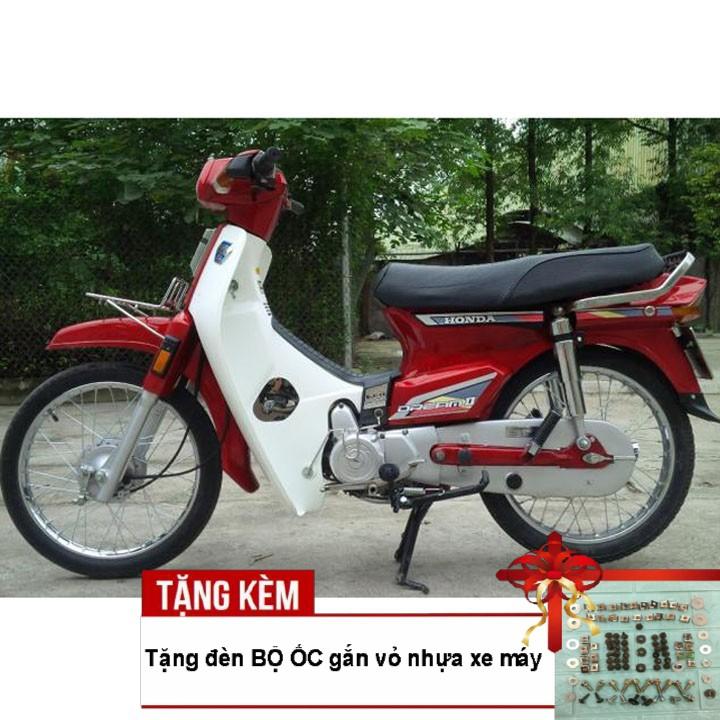 Bộ dàn áo nhựa nguyên sinh ABS dành cho xe DREAM II Màu Đỏ - Tặng tem và bộ ốc theo xe