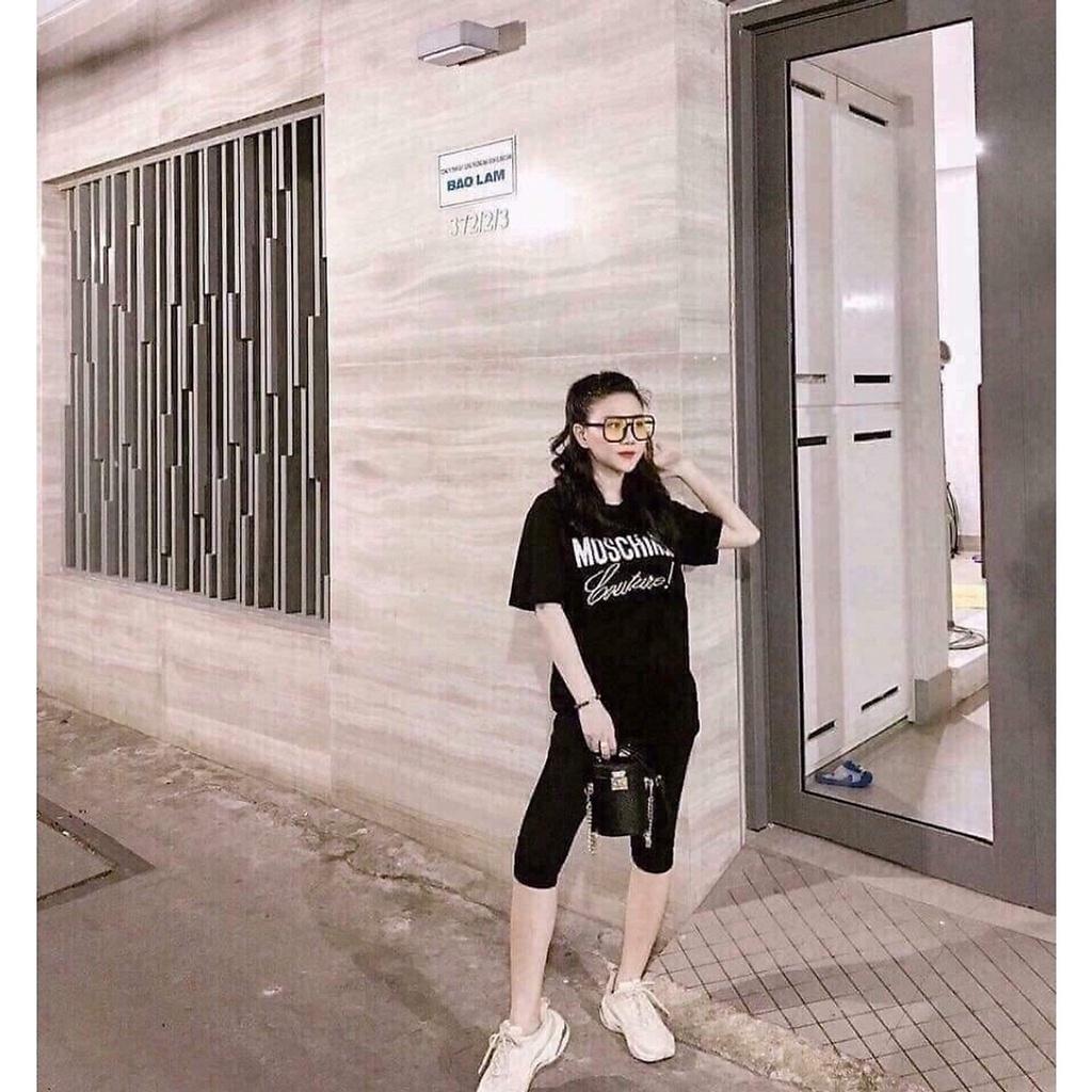 Quần legging THÁI CUỘN HỒNG dáng ngố năng động, trẻ trung