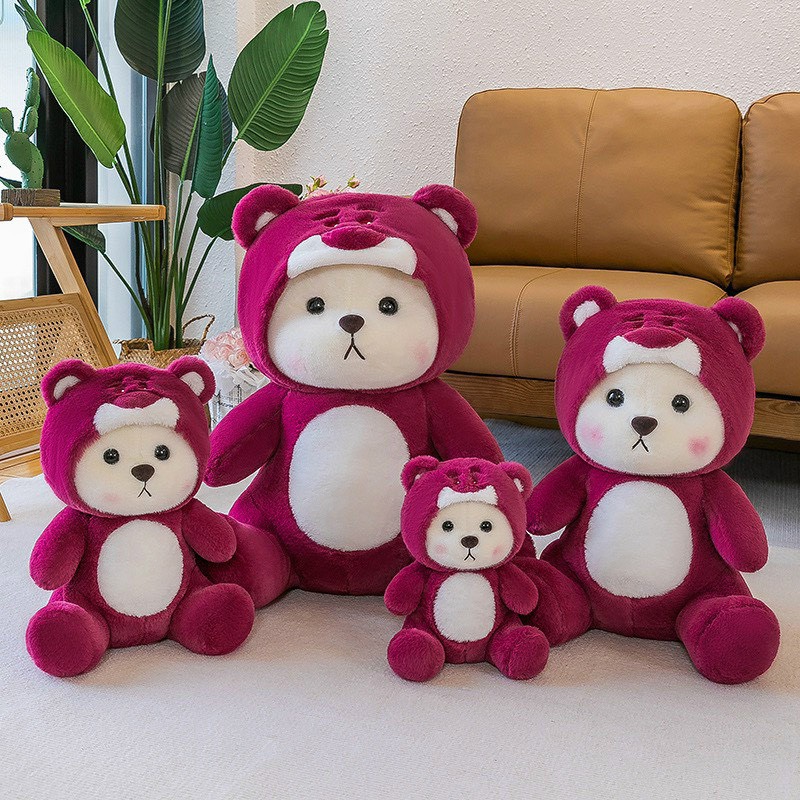 Gấu Bông Teddy Lena Mũ Lotso 35cm - 60cm Cao Cấp