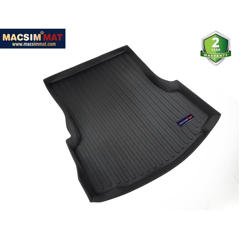Thảm lót cốp xe ô tô Cadillac CT6 2016-đến nay nhãn hiệu Macsim chất liệu TPV cao cấp màu đen hàng loại 2