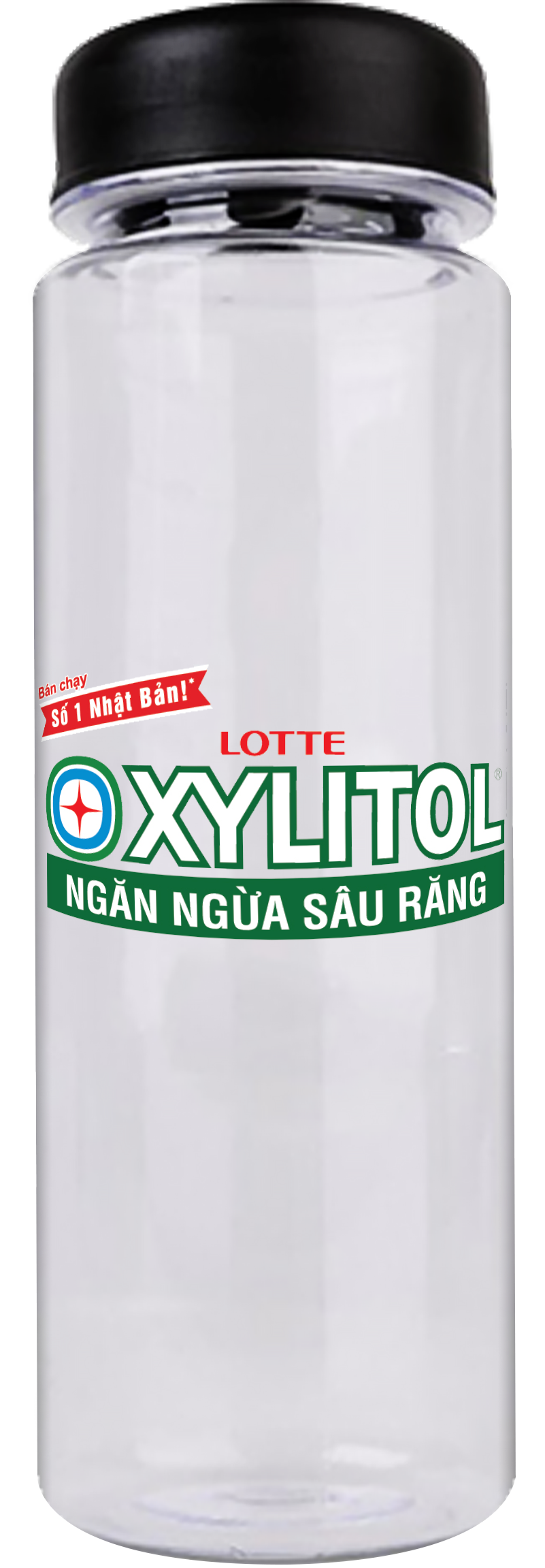 [Quà tặng không bán] Bình nước LOTTE XYLITOL - Smile to Smile Project