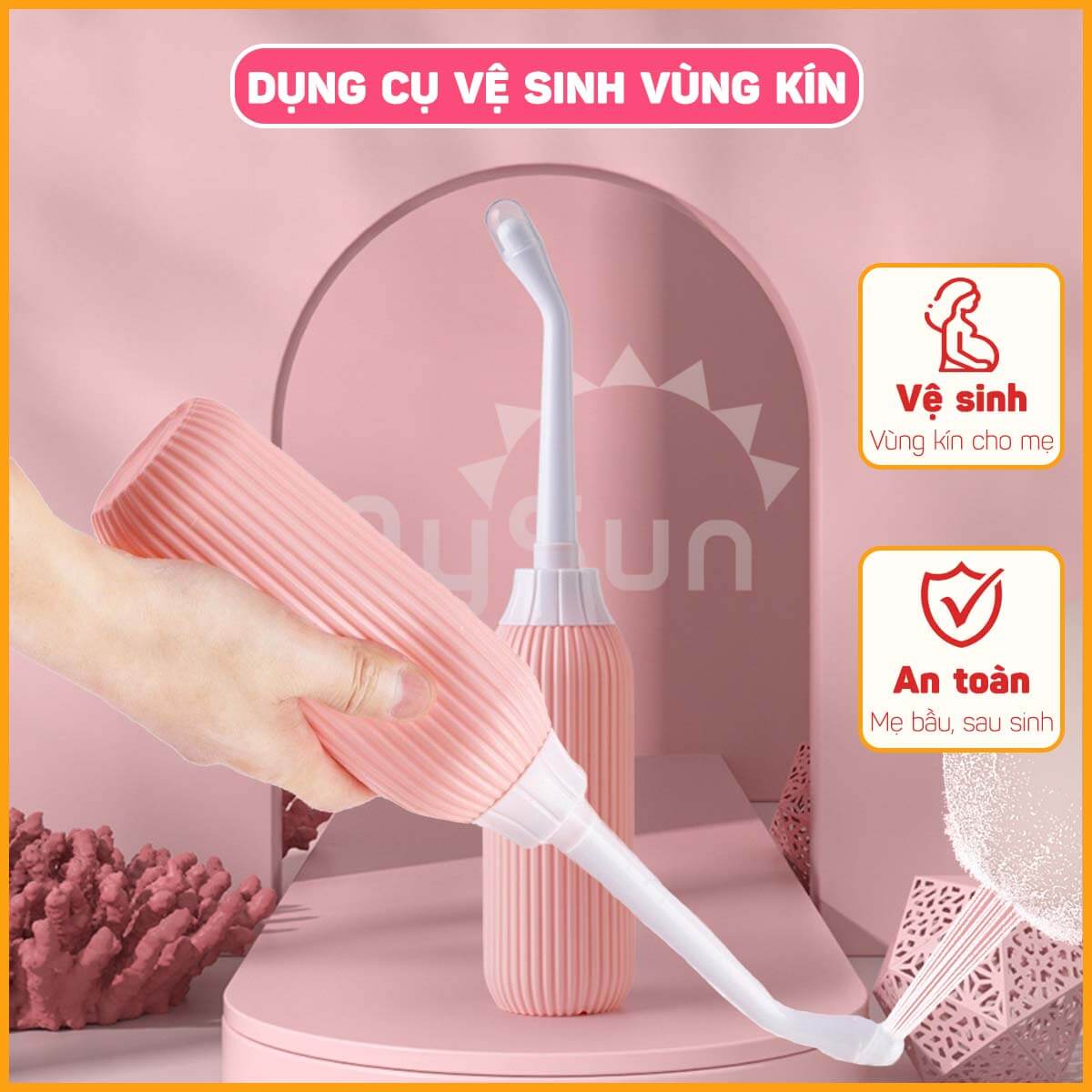 Bình dụng cụ thụt rửa phụ khoa vệ sinh xịt nữ MySun