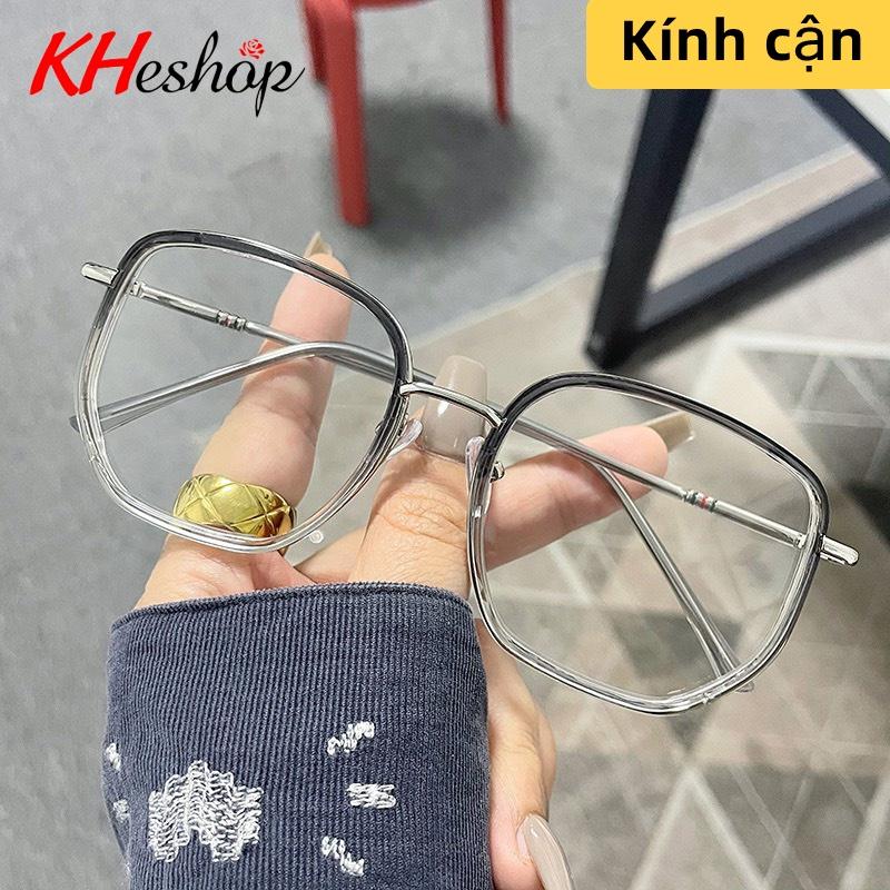 Kính Cận Thị Hot Nhất 2022 Gọng To, phong cách cổ điển chống ánh sáng xanh đủ độ từ -1.00 tới -4.00 độ mã Y6053