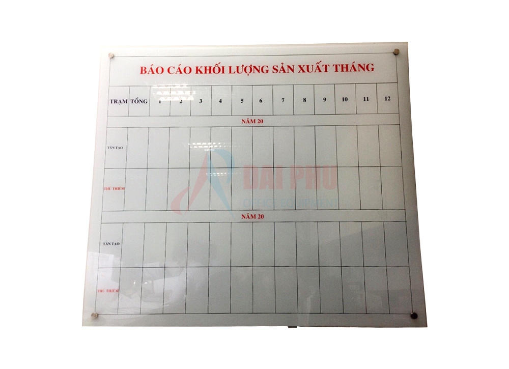 Bảng Kính Nội Dung In Kts Chất Liệu Cao Cấp Dễ Vệ Sinh Lau Chùi