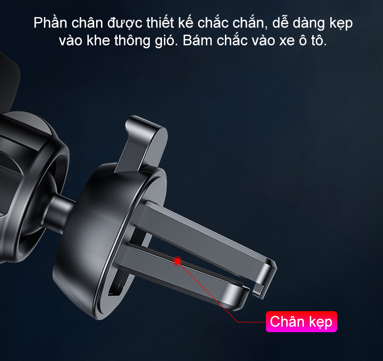 Sạc điện thoại không dây tự động trên oto xe hơi R2-3