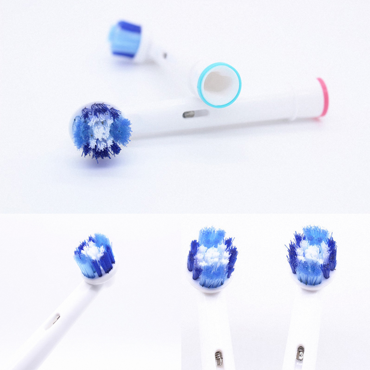 Cho máy Oral B Braun, bộ 4 Đầu Bàn Chải đánh răng điện thay thế MIHOCO EB20-P New  , làm sạch mảng bám, chăm sóc nướu