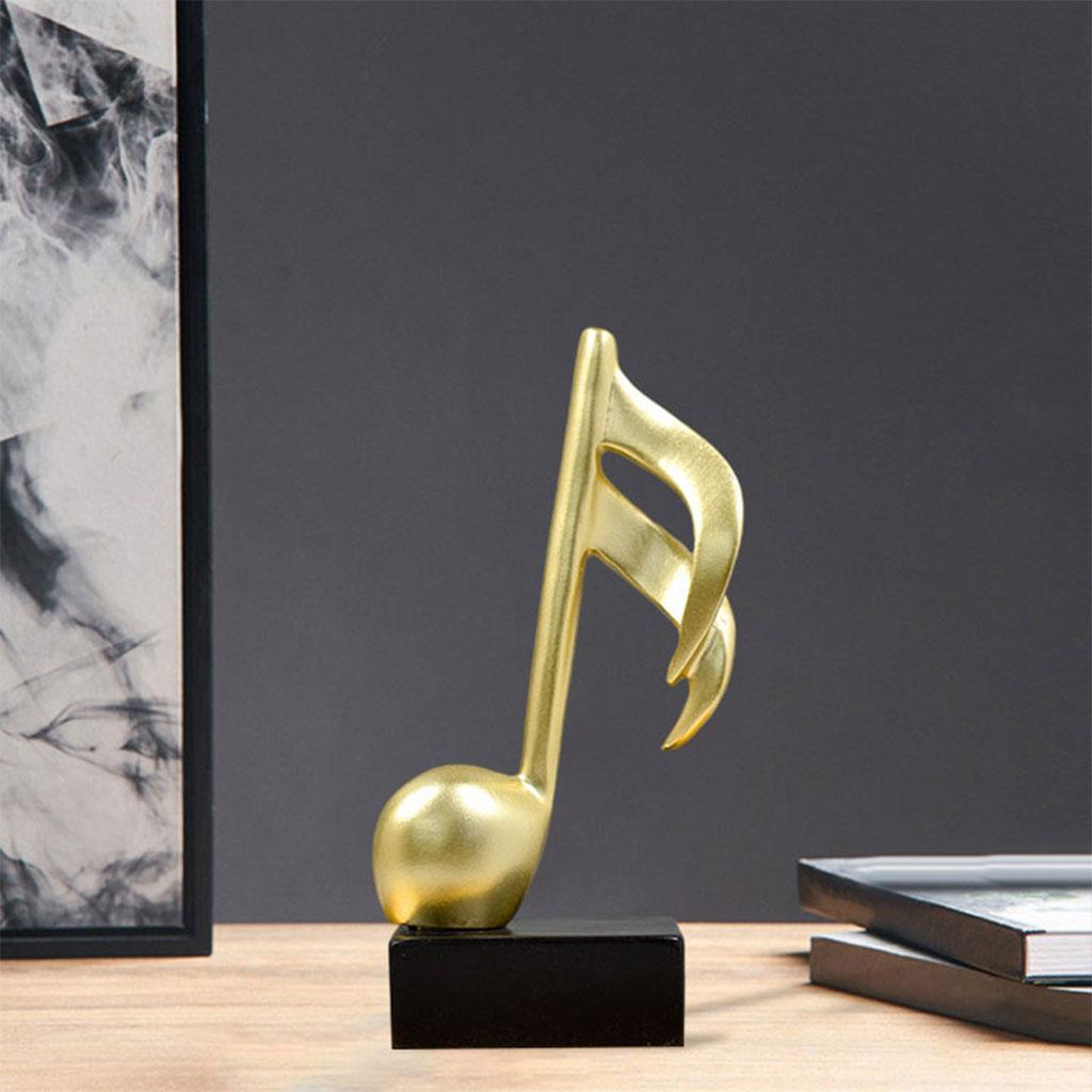 Music Note Sculpture Ornament Figurine Statue Photo Props Decoration