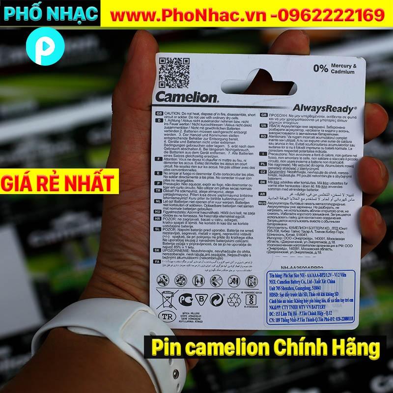 Pin sạc AA Camelion 2500 mAh vỉ 2 viên