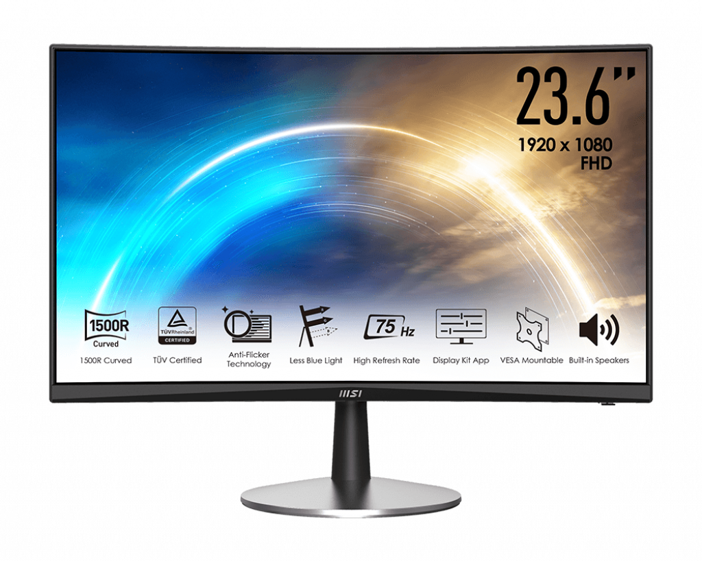 Màn hình cong MSI Optix MP242C 24 Inch (FHD/VA/75Hz/1ms/2 Loa 2W) - Hàng chính hãng