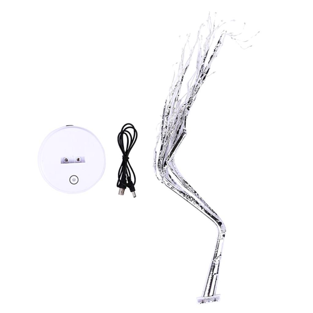 DIY Creative Copper Wire Tree LED Night Light Bedroom Home Decor Warm White