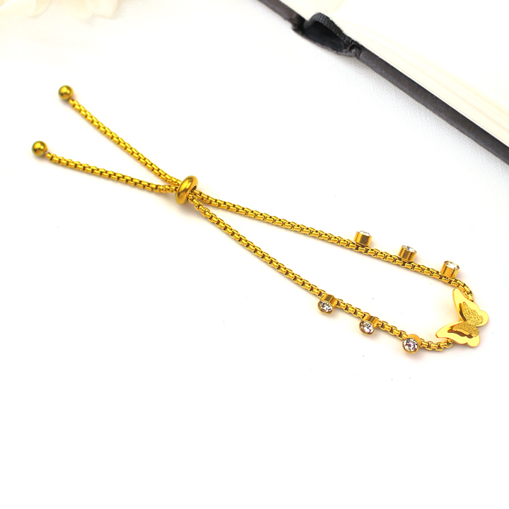 Lắc tay nữ Titan con bướm, thiết kế dây rút linh hoạt