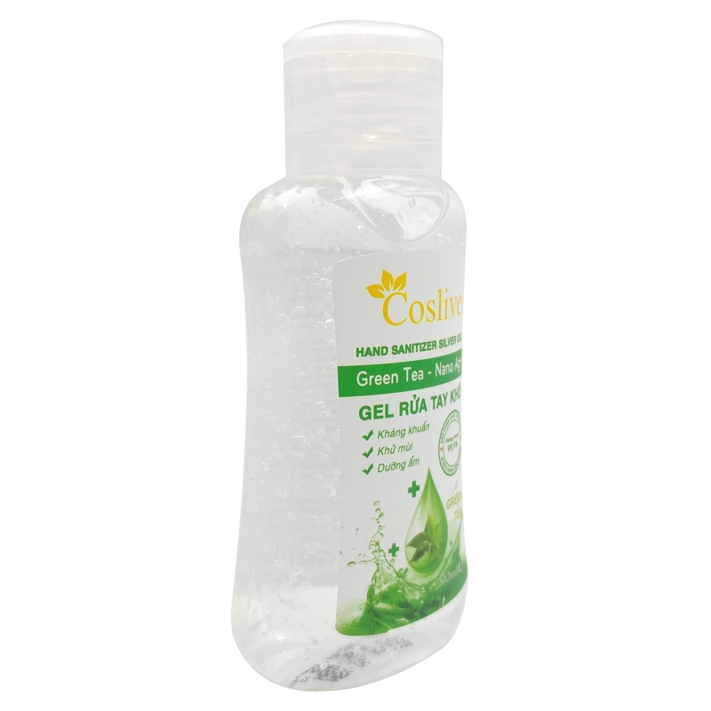 Gel Rửa Tay Khô Hand Sanitizer Silver Coslive 90ml - Green Tea