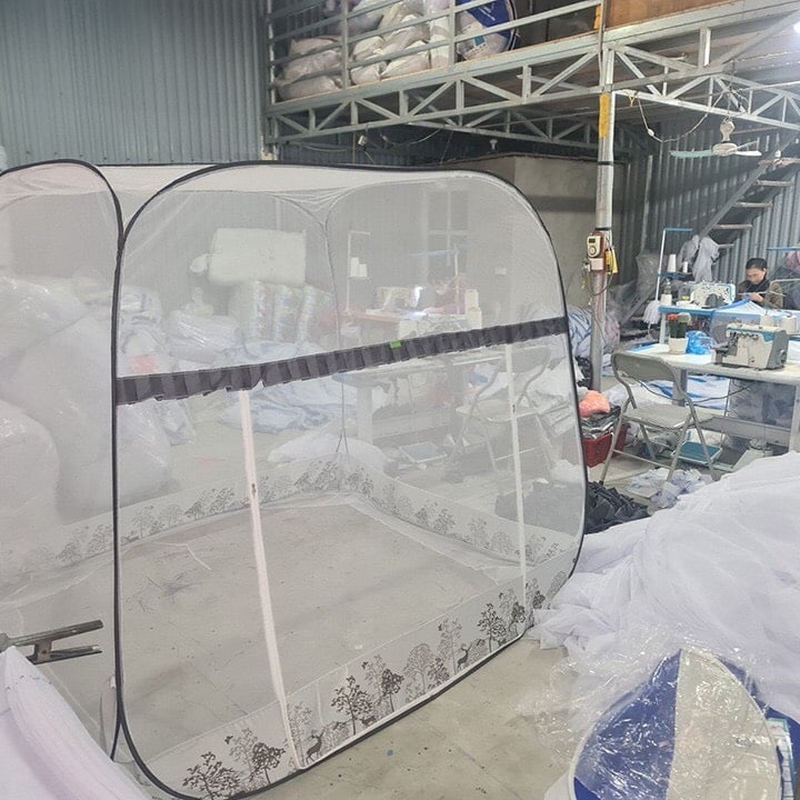 MÀN ĐỈNH VUÔNG 3 CỬA|| MÀN CHỤP TỰ BUNG CAO CẤP 1m75- Hàng Việt Nam XK