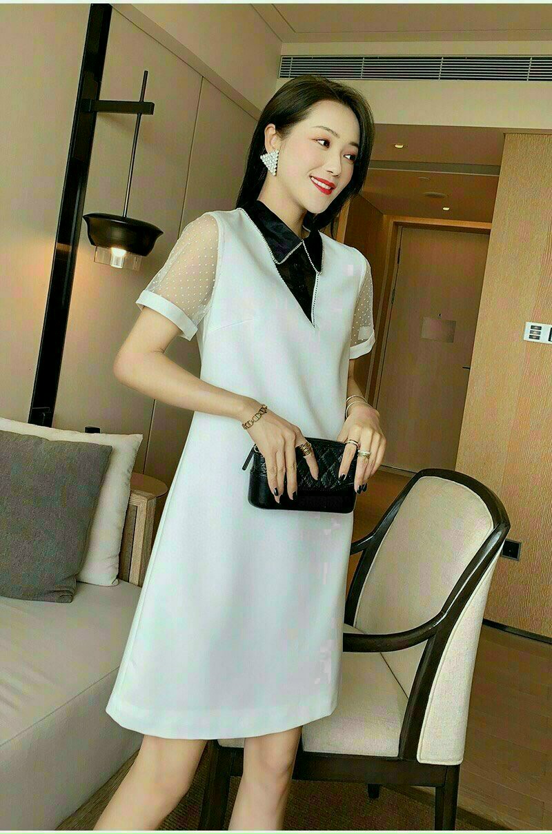 ĐẦM SUÔNG LỤA CỔ LƯỚI SIÊU ĐẸP