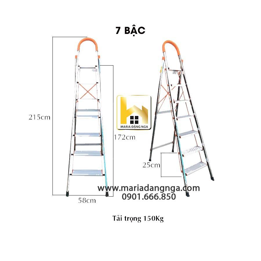 Thang ghế 7 bậc , thang thắp hương,thang thắp nhang,thang xếp gọn,thang chữ A,thang nhôm bậc,thang ghế inox