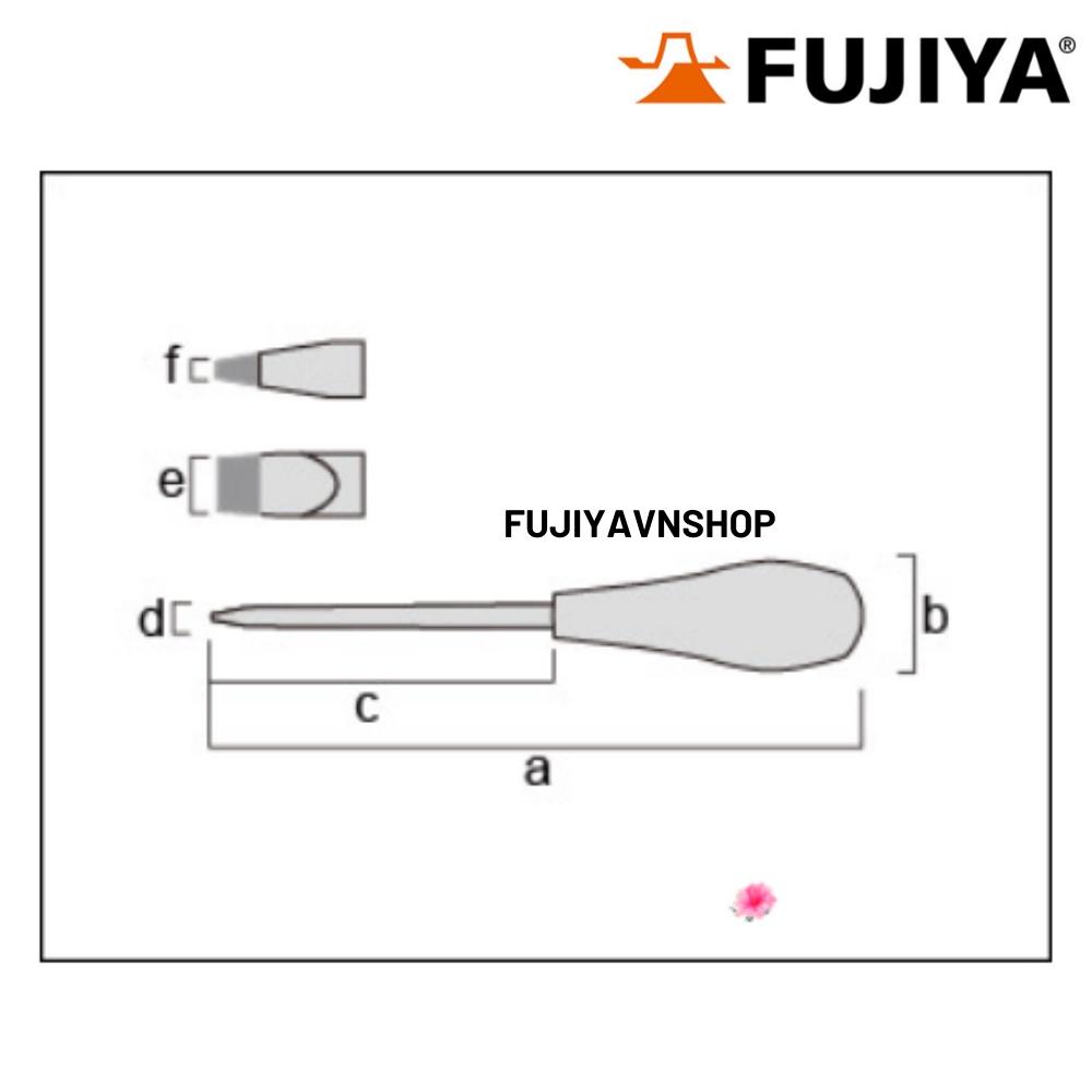 Tuốc nơ vít dẹp Fujiya FPSD-8-150