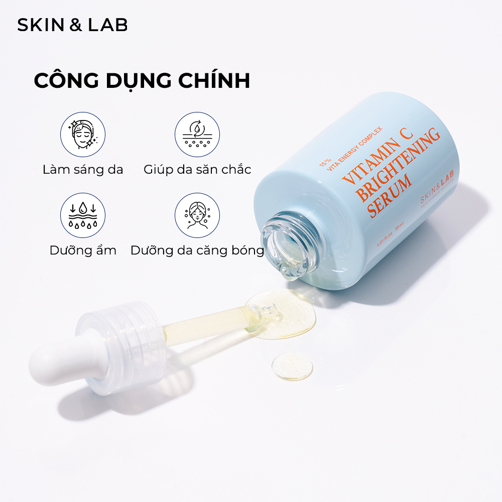 Tinh chất Vitamin C sáng da mờ thâm SKIN&LAB Brightening Serum 30ml