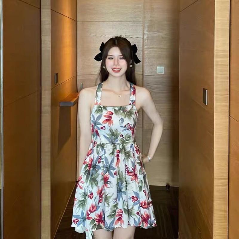 Đầm hai dây hoa dáng suông summer 2021