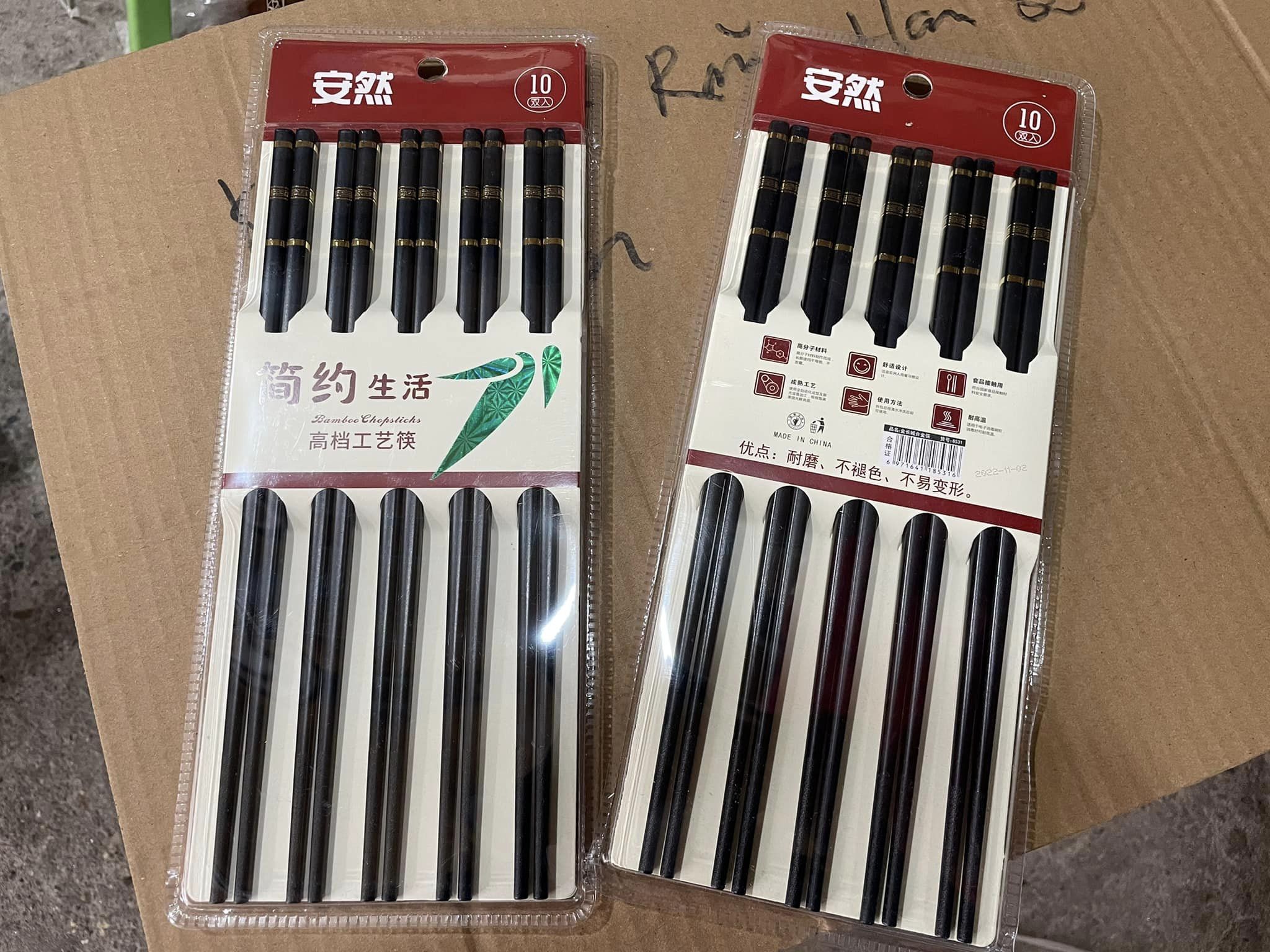 VỈ 10 ĐÔI ĐŨA ĐẦU BẠC BỌC CÓ CHỐNG TRƯỢT MẪU SANG CHẢNH