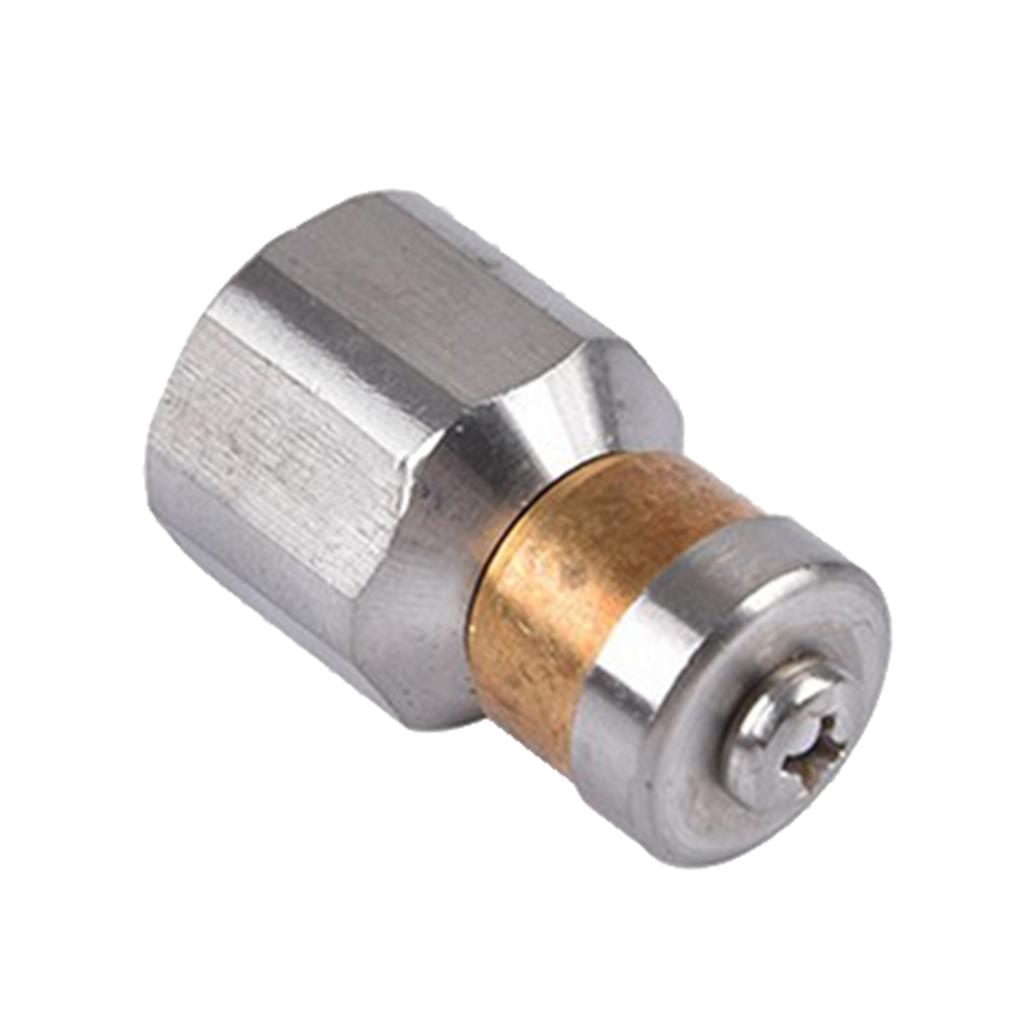 Áp Cống Vệ Sinh Đường Ống Thoát Nước Jetter Vòi Phun 3/8 Sợi Thép Không Gỉ