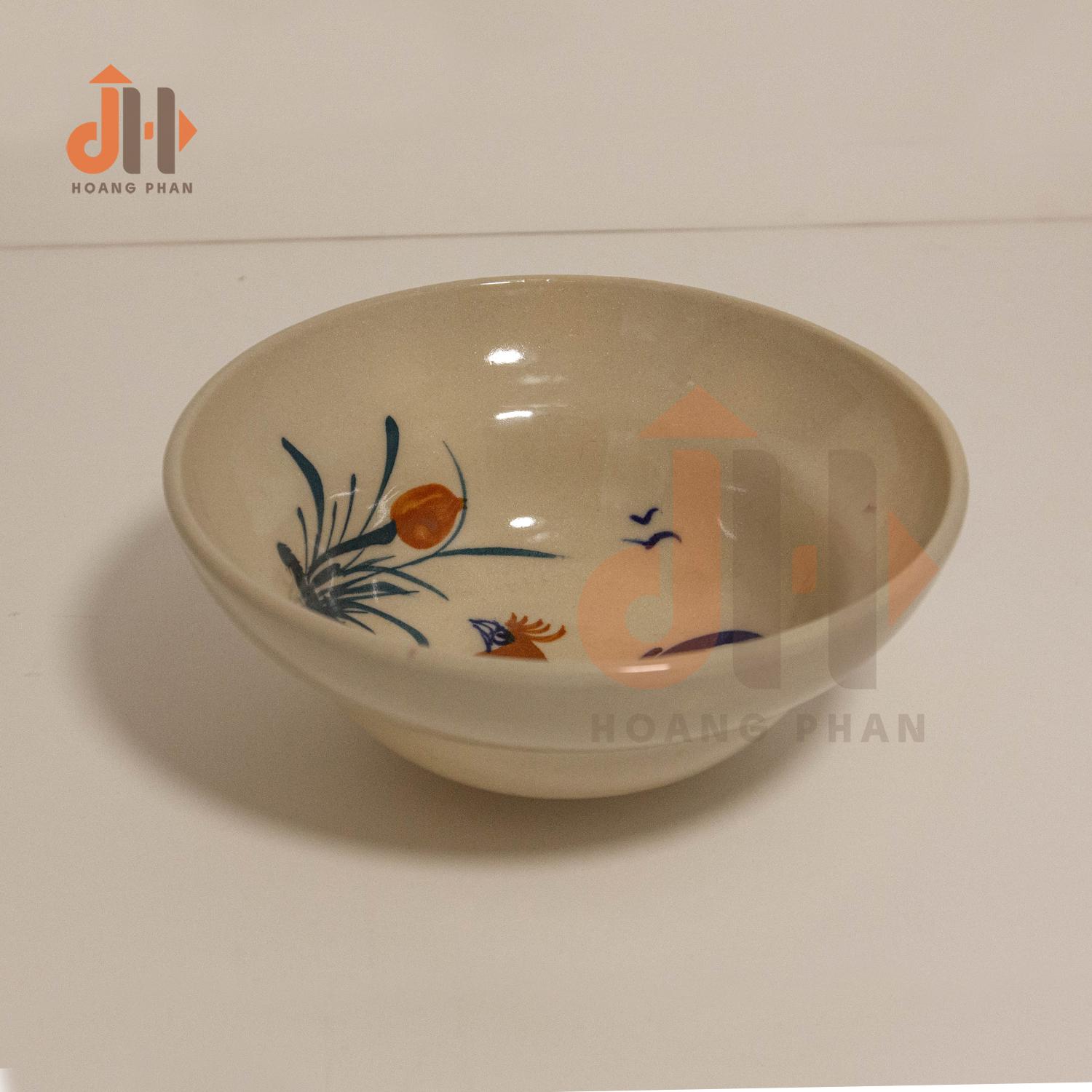 [Bữa cơm Thuần Việt] Bộ 2 Bát gốm Chiết Yêu dùng món nước họa tiết Gà Trống Nam Bộ