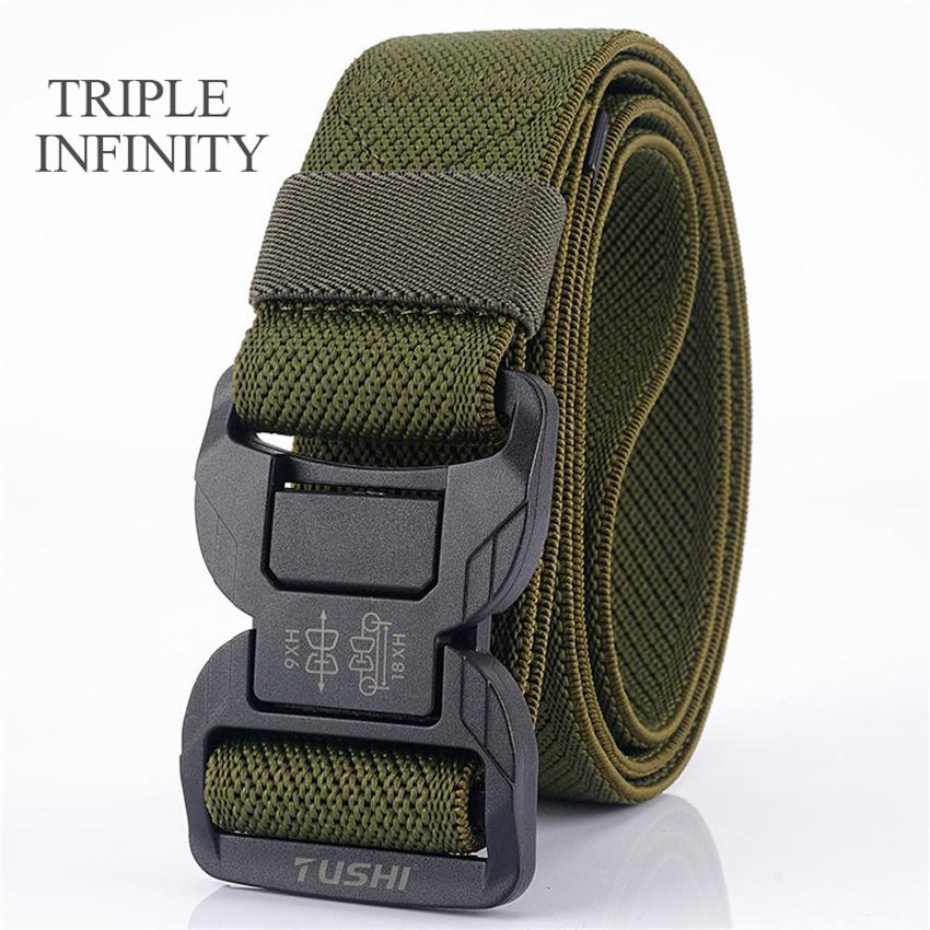 Bộ Thắt Lưng Nam Khóa Nam Châm Ngoài Trời Làm Việc Chiến Thuật Quần Dây Co Giãn Áo Liền Quần Nam Dây Lưng Phụ Kiện Thể Thao