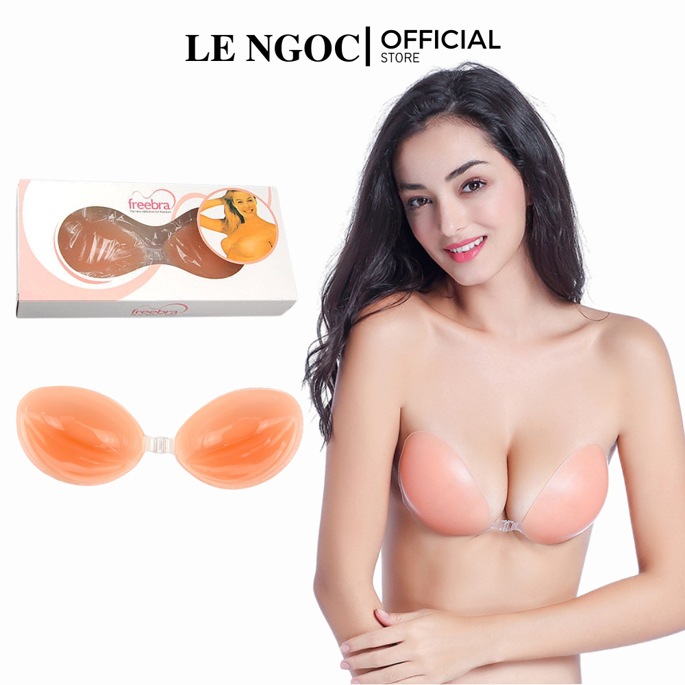 Áo ngực dán silicon cài trước , áo lót dán nâng ngực tạo khe nâng đỡ vòng 1 -LN008