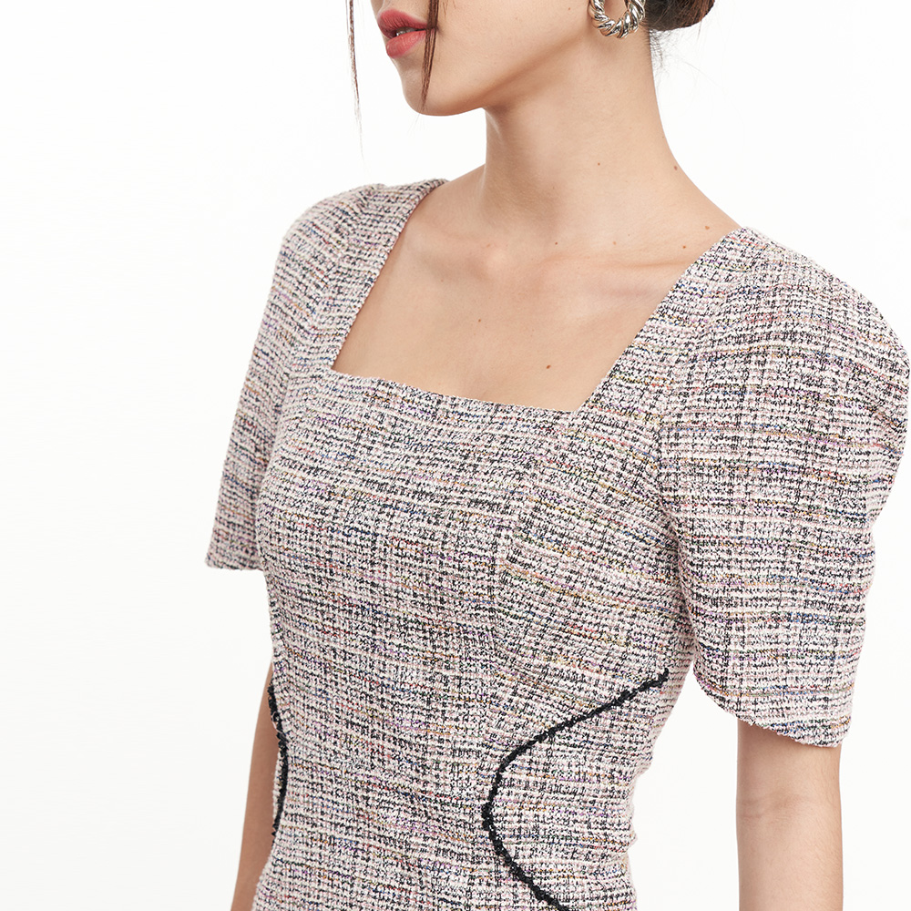 N&amp;M Đầm dạ Tweed Nữ Luxury 2209010