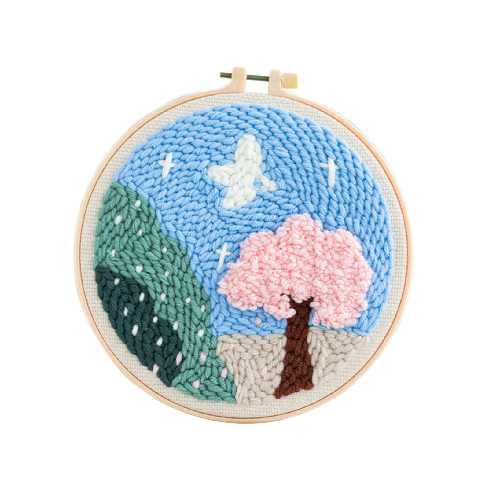 Sewing DIY Beginner Adults Kids Latch Hook Kit Flower