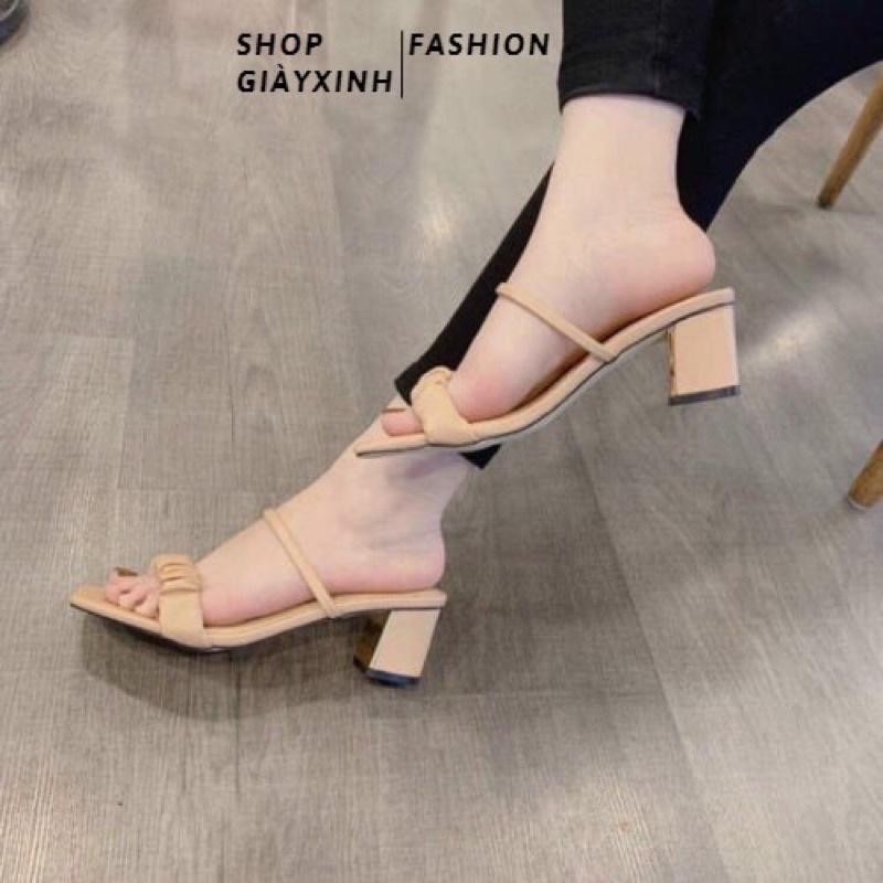 Sandal quai nhún hot trend năm nay mã S02