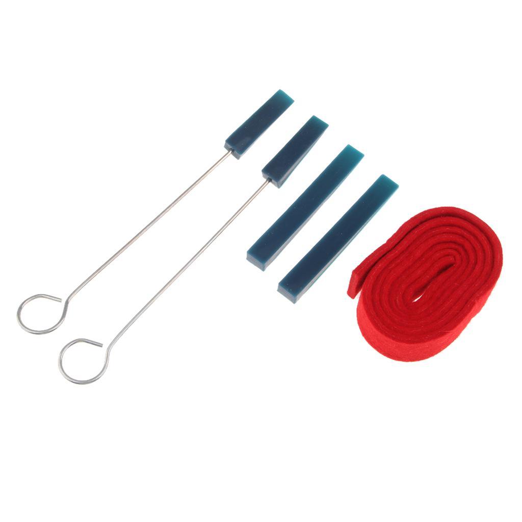 5 Pieces Piano Tuning Maintenance Kit Mute Temperament Strip Tool