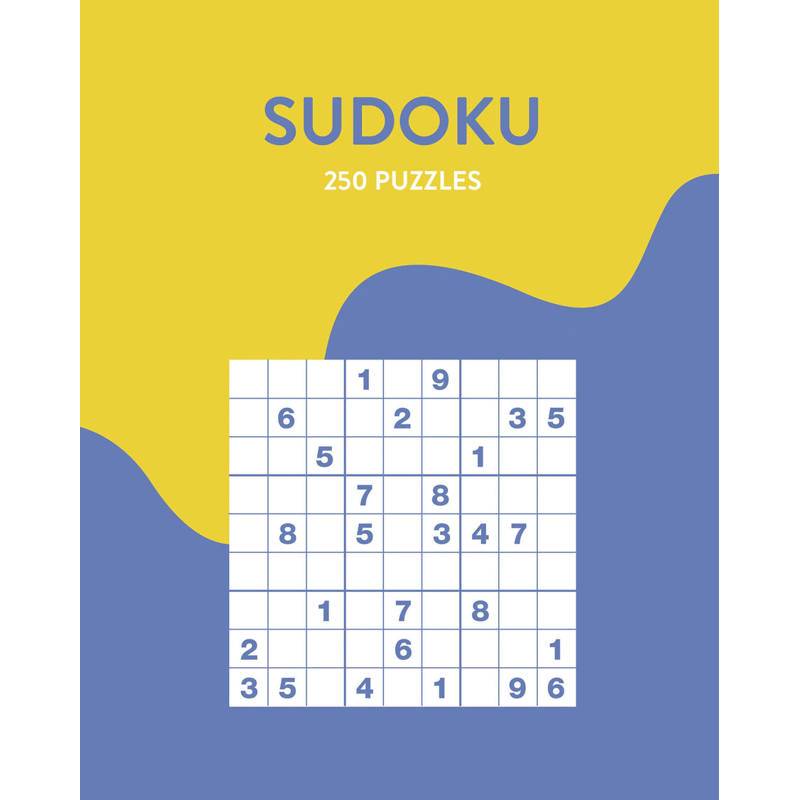 Sách 250 Puzzles - Sudoku - Yellow & Blue