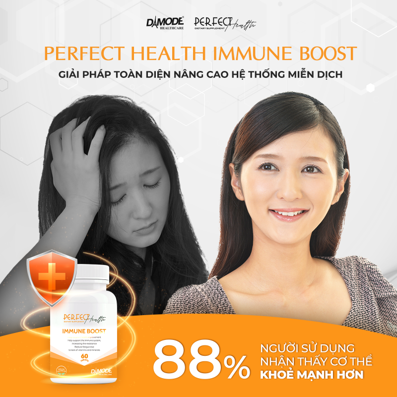 Viên uống tăng miễn dịch IMMUNE BOOST DAMODE lọ 60 viên