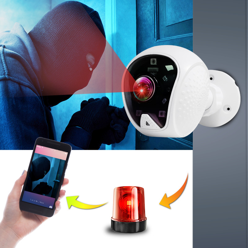 Camera Ip Wifi Quan Sát Gắn Tường Model CC5021, Góc Nhìn Cực Rộng, Độ Phân Giải 2.0Mpx FULL HD, Hình Ảnh Rõ Nét, Kèm Thẻ 32Gb - Chính Hãng