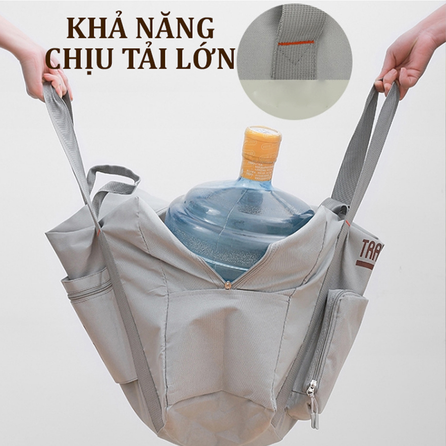 Túi Du Lịch Gấp Gọn Kiểu Hàn Quốc Mẫu Mới - Túi Đựng Đồ Cá Nhân Gấp Gọn (KT=46x38x19cm)