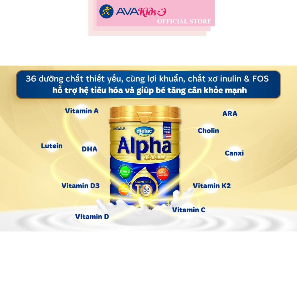 Sữa bột Dielac Alpha Gold IQ số 4 (sữa non) 850g (2 - 6 tuổi)