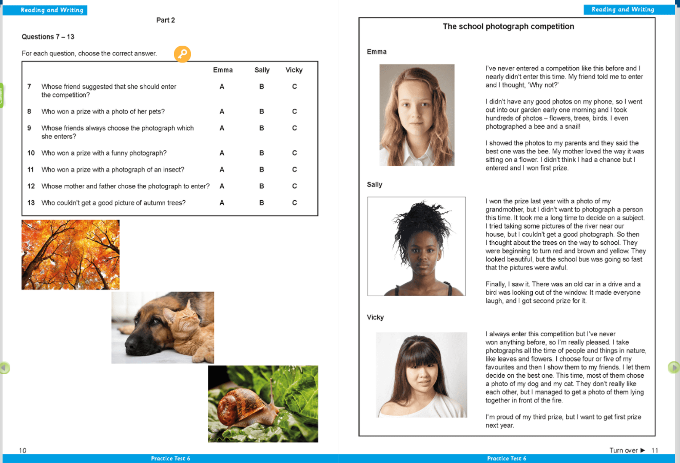 Hình ảnh [E-BOOK] Practice Tests 6-10 Key For Schools A2 Sách mềm sách học sinh